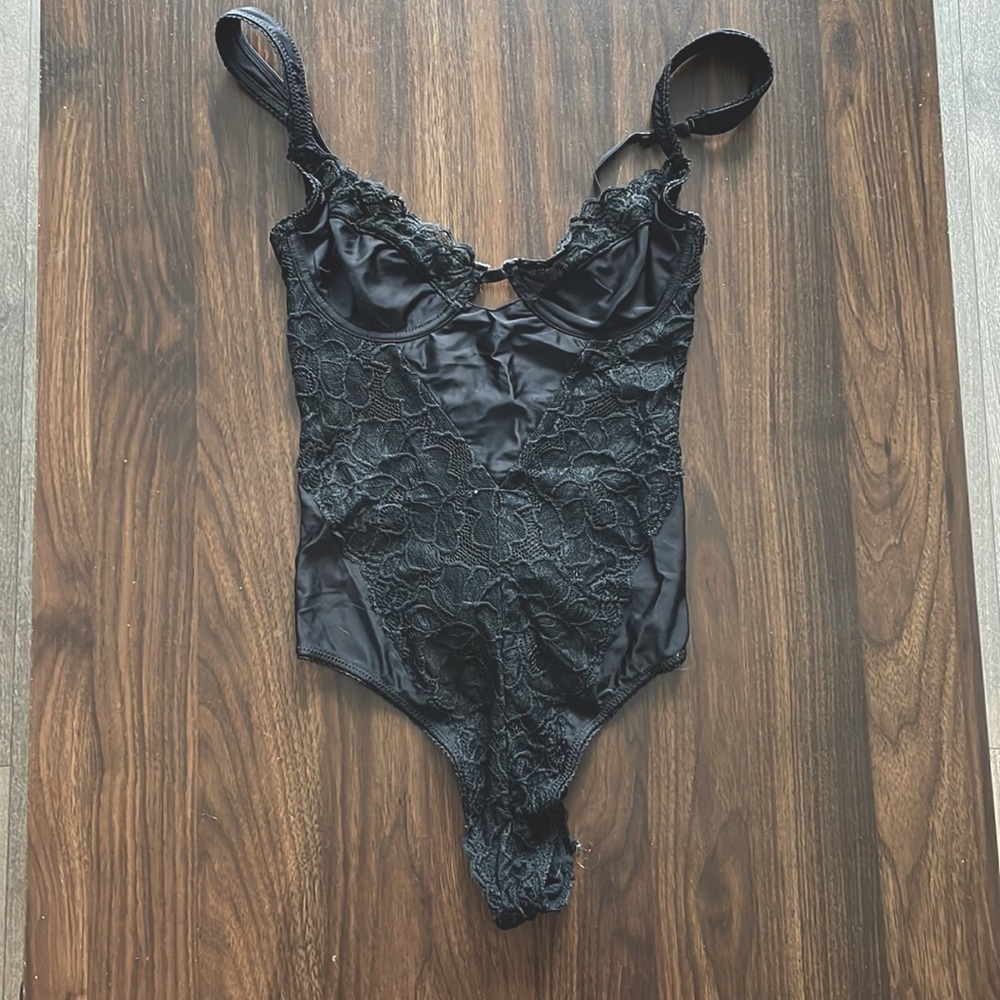 Urban Outfitters Black Lingerie Body Suit